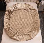 Husă Pat cu Elastic 180x200 cm tip Topper + 2 Fețe de Pernă 50x70 cm - imagine 2