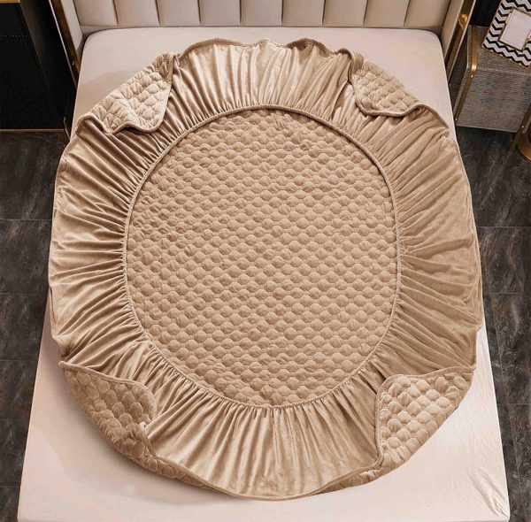 Husă Pat cu Elastic 180x200 cm tip Topper + 2 Fețe de Pernă 50x70 cm - imagine 2