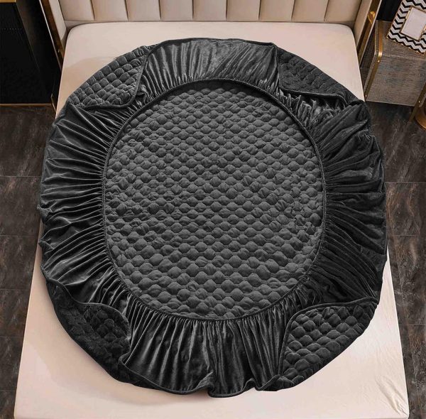 Husă Pat cu Elastic 180x200 cm tip Topper + 2 Fețe de Pernă 50x70 cm - imagine 2