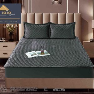 Husă Pat cu Elastic 180x200 cm tip Topper + 2 Fețe de Pernă 50x70 cm