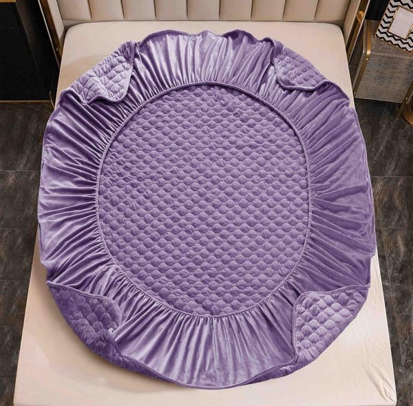 Husă Pat cu Elastic 180x200 cm tip Topper + 2 Fețe de Pernă 50x70 cm - imagine 2