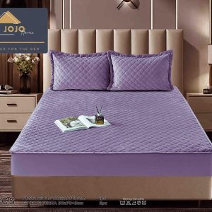 Husă Pat cu Elastic 180x200 cm tip Topper + 2 Fețe de Pernă 50x70 cm