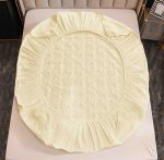 Husă Pat cu Elastic 180x200 cm tip Topper + 2 Fețe de Pernă 50x70 cm - imagine 2