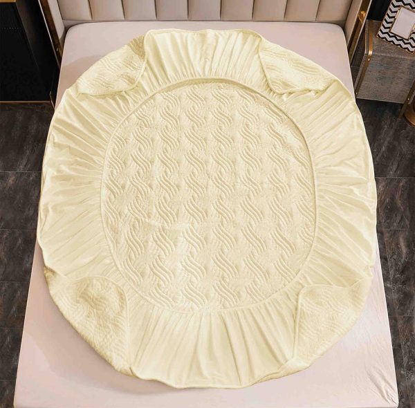 Husă Pat cu Elastic 180x200 cm tip Topper + 2 Fețe de Pernă 50x70 cm - imagine 2