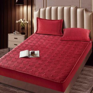 Husă Pat tip Topper cu elastic + 2 fețe de pernă 180x200 cm JOJTC18009 - imagine 1