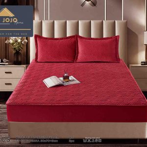 Husă Pat tip Topper cu elastic + 2 fețe de pernă 180x200 cm JOJTC18009