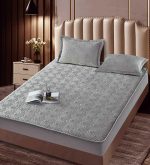 Husă Pat cu Elastic 180x200 cm tip Topper + 2 Fețe de Pernă 50x70 cm - imagine 1