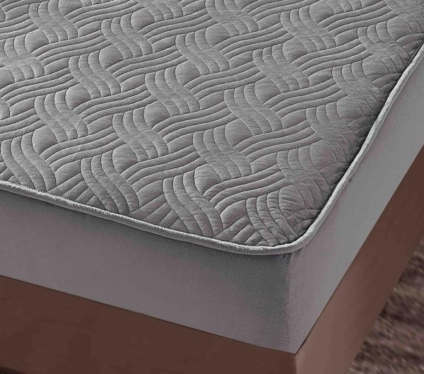 Husă Pat cu Elastic 180x200 cm tip Topper + 2 Fețe de Pernă 50x70 cm - imagine 3