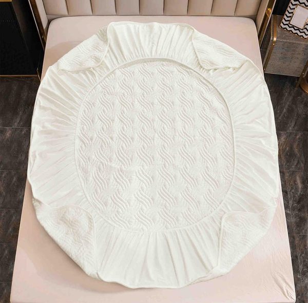 Husă Pat cu Elastic 180x200 cm tip Topper + 2 Fețe de Pernă 50x70 cm - imagine 2