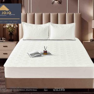 Husă Pat cu Elastic 180x200 cm tip Topper + 2 Fețe de Pernă 50x70 cm