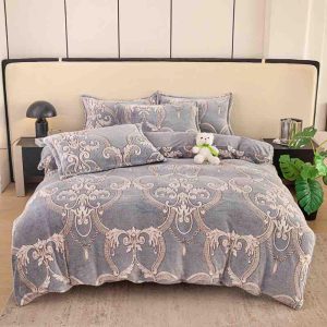 Lenjerie Pat Dublu cu Elastic Cocolino Pufoasa 4 Piese