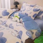 Lenjerie Pat Dublu cu Elastic Cocolino Pufoasa 4 Piese - imagine 1