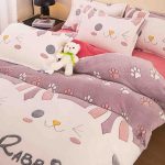 Lenjerie Pat Dublu cu Elastic Cocolino Pufoasa 4 Piese - imagine 2