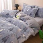 Lenjerie Pat Dublu cu Elastic Cocolino Pufoasa 4 Piese - imagine 1