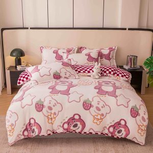 Lenjerie Pat Dublu cu Elastic Cocolino Pufoasa 4 Piese