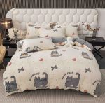 Lenjerie Pat Dublu cu Elastic Cocolino Pufoasa 4 Piese