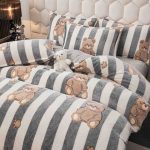 Lenjerie Pat Dublu cu Elastic Cocolino Pufoasa 4 Piese - imagine 2