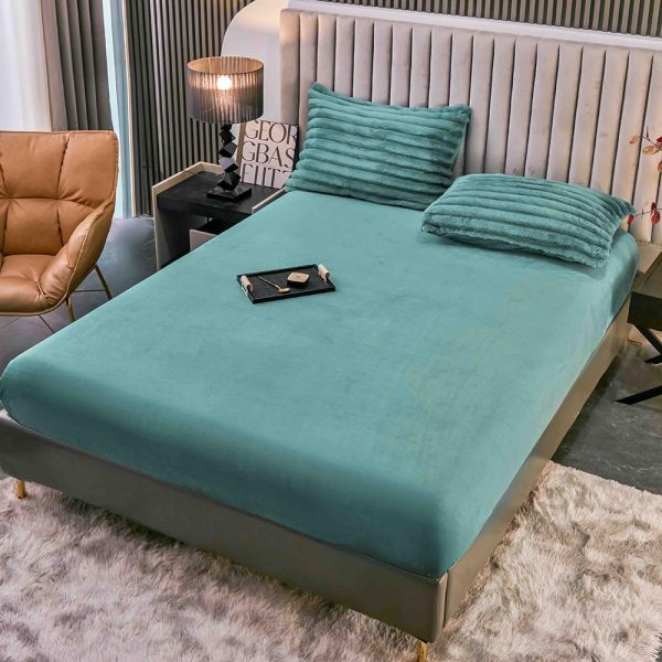 Lenjerie Pat Dublu cu Elastic Cocolino Pufoasa 4 Piese Stripes - imagine 3