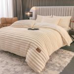 Lenjerie Pat Dublu cu Elastic Cocolino Pufoasa 4 Piese Stripes