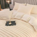 Lenjerie Pat Dublu cu Elastic Cocolino Pufoasa 4 Piese Stripes - imagine 2