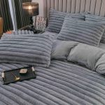 Lenjerie Pat Dublu cu Elastic Cocolino Pufoasa 4 Piese Stripes