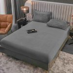 Lenjerie Pat Dublu cu Elastic Cocolino Pufoasa 4 Piese Stripes - imagine 3