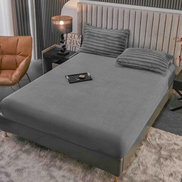 Lenjerie Pat Dublu cu Elastic Cocolino Pufoasa 4 Piese Stripes - imagine 3