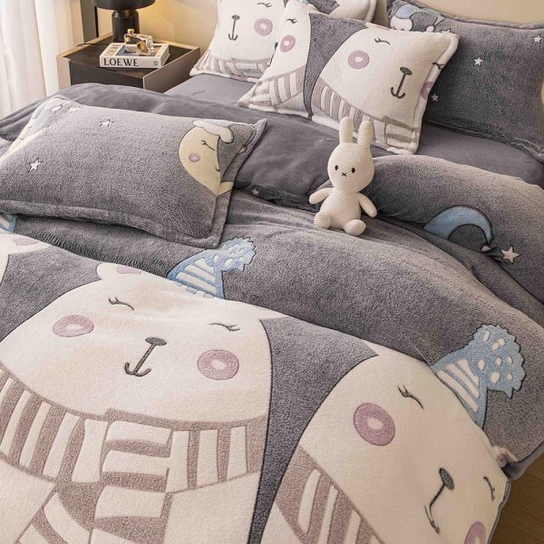 Lenjerie Pat Single Cocolino Pufoasa 4 Piese - imagine 2