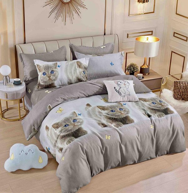 JOLFSI01 Lenjerie de Pat Single - Bumbac Finet 4 Piese