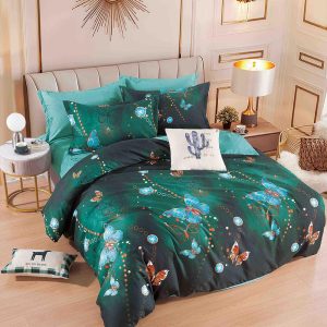 Lenjerie de Pat Single - Bumbac Finet 4 Piese