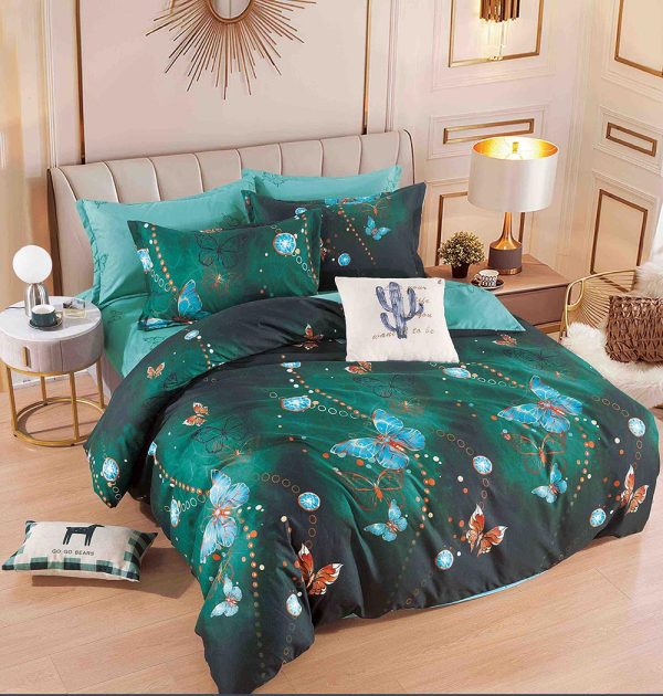 JOLFSI11 Lenjerie de Pat Single - Bumbac Finet 4 Piese