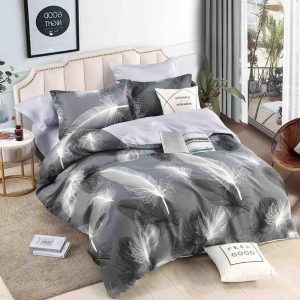 Lenjerie de Pat Single - Bumbac Finet 4 Piese