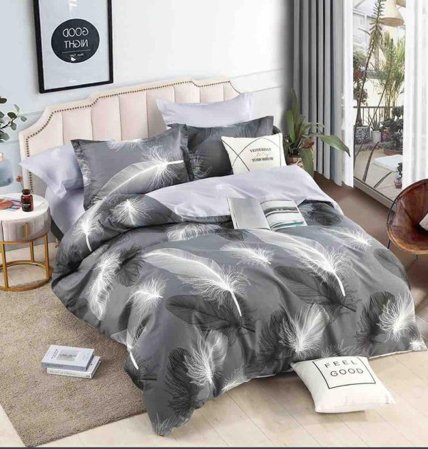 Lenjerie de Pat Single - Bumbac Finet 4 Piese