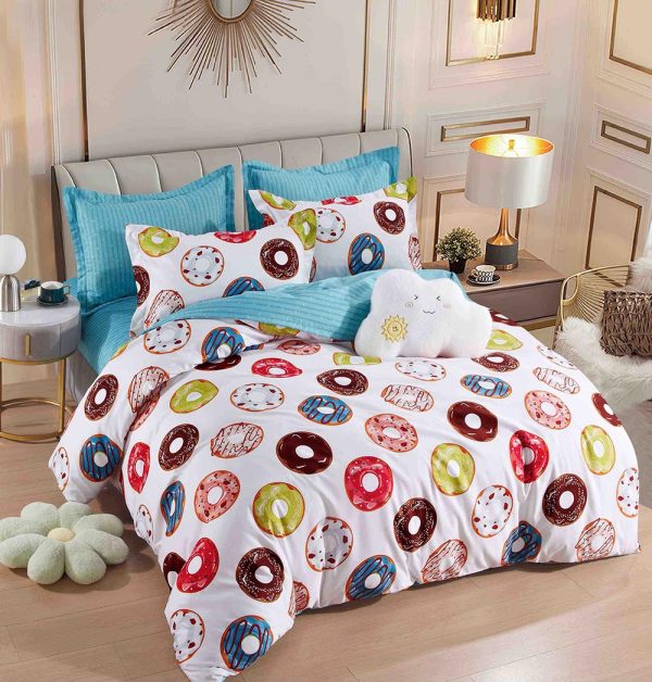 JOLFSI13 Lenjerie de Pat Single - Bumbac Finet 4 Piese