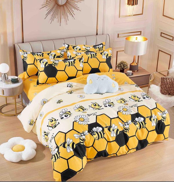 JOLFSI14 Lenjerie de Pat Single - Bumbac Finet 4 Piese