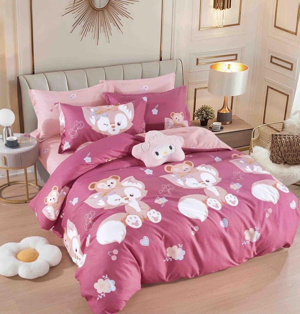 JOLFSI16 Lenjerie de Pat Single - Bumbac Finet 4 Piese