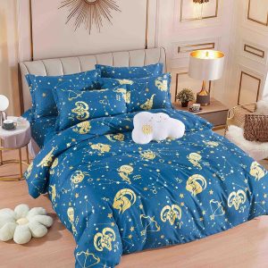 Lenjerie de Pat Single - Bumbac Finet 4 Piese