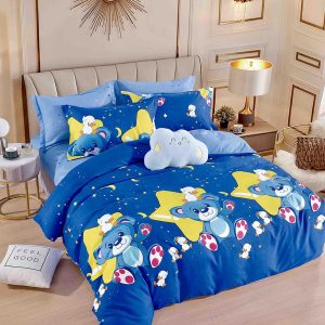 Lenjerie de Pat Single - Bumbac Finet 4 Piese