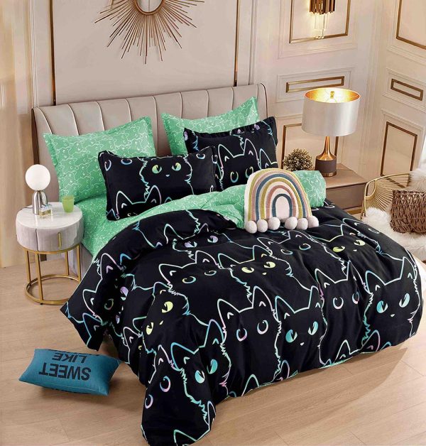 JOLFSI20 Lenjerie de Pat Single - Bumbac Finet 4 Piese