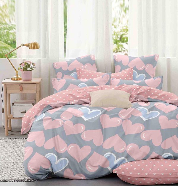 Lenjerie de Pat Single - Bumbac Finet 4 Piese