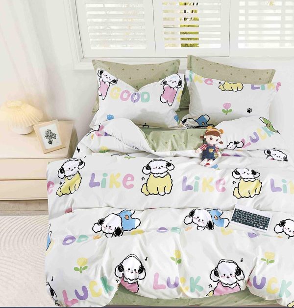 JOLFSI26 Lenjerie de Pat Single - Bumbac Finet 4 Piese