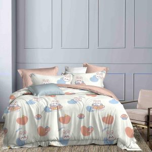 Lenjerie de Pat Single - Bumbac Finet 4 Piese