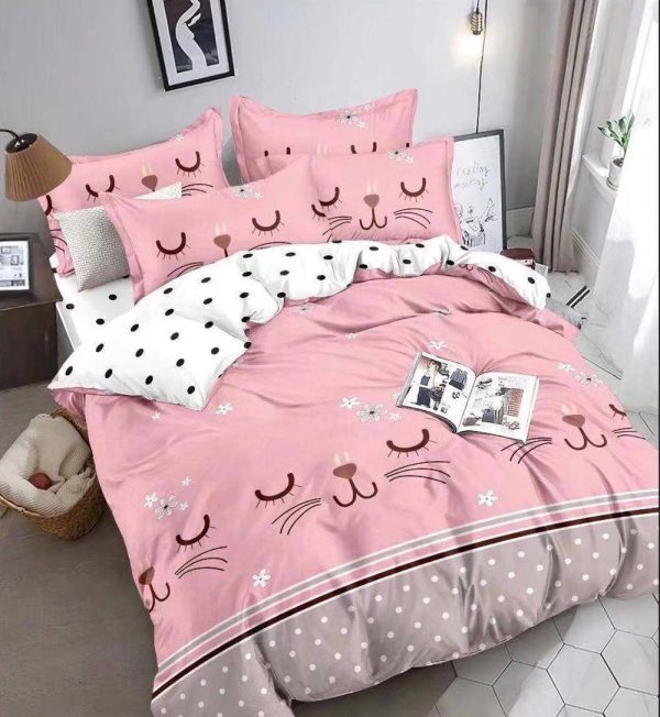 JOLFSI31 Lenjerie de Pat Single - Bumbac Finet 4 Piese