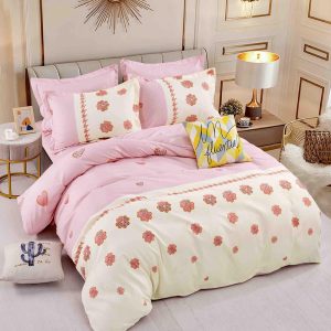 Lenjerie de Pat Single - Bumbac Finet 4 Piese