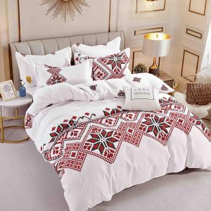 Lenjerie de Pat Single - Bumbac Finet 4 Piese