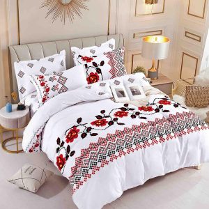 Lenjerie de Pat Single - Bumbac Finet 4 Piese