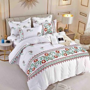 Lenjerie de Pat Single - Bumbac Finet 4 Piese