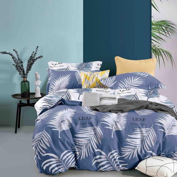 JOLFSI47 Lenjerie de Pat Single - Bumbac Finet 4 Piese