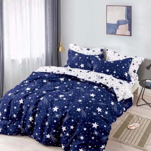 Lenjerie de Pat Single - Bumbac Finet 4 Piese