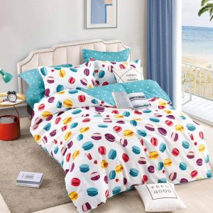 Lenjerie de Pat Single - Bumbac Finet 4 Piese